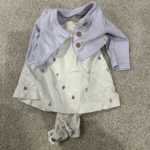 Carters 2 piece dress and cardigan - newborn